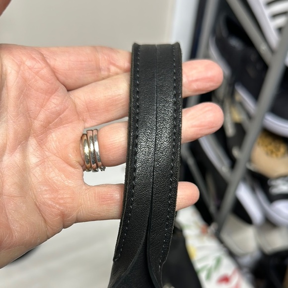 SAS Black and White Shoulder Bag with Zebra Print Leather/ calfskin - Picture 13 of 16